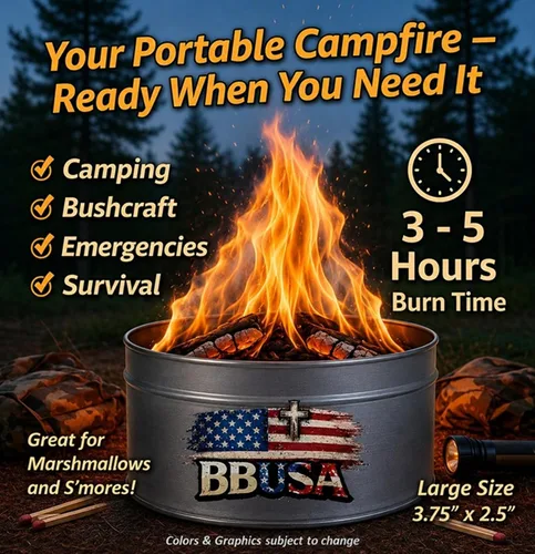 Miniatura 2 de Campfire in a Can - Made in USA - Portable Mini Fire Pit for Marshmallows & S’Mores - Hiking, Backpacking, Hunting, Fishing & Camping - Tactical
