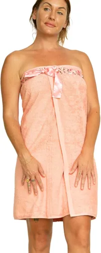 Miniatura 15 de UWRAPT Toalla para mujer, cierre de lazo, sin ganchos ni broches, 100% algodón, absorbente para spa, ducha, baño, piscina