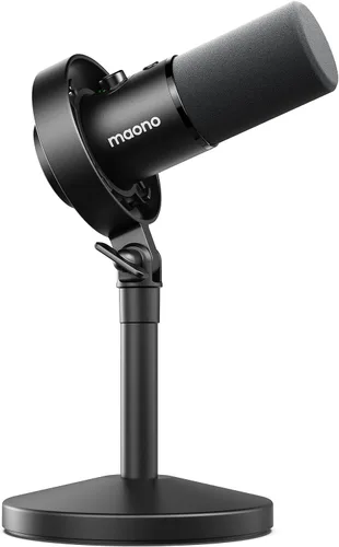 Miniatura 10 de MAONO Micrófono dinámico XLR USB para grabación de podcasts: para grabación vocal, creación de contenido, estudio en casa, voz en off, con 192