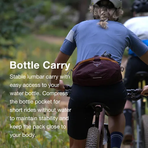 Miniatura 5 de Osprey Savu - Riñonera de ciclismo de 2 litros para hombre y mujer, color morado albaricoque Púrpura