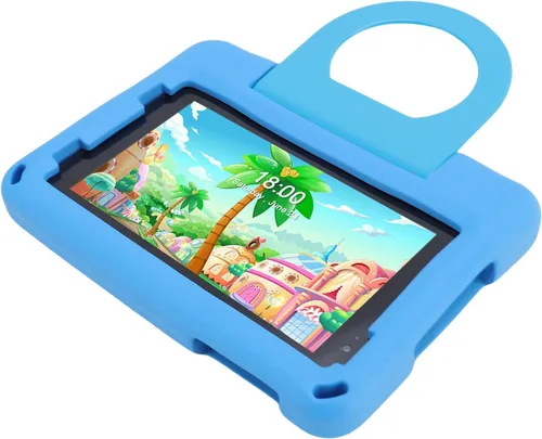 Miniatura 2 de SUNGOOYUE Tablet de entretenimiento de 7 pulgadas con funda anticaída para edades de 3 a 10 años. Aprendizaje, educativo, para Prime Video para 14