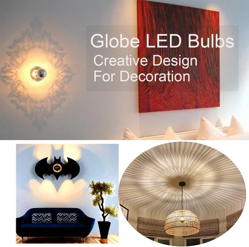 Miniatura 8 de Bombillas de luz media cromada, punta media naranja, regulables de 6 W (equivalente a 60 vatios), bombillas LED Ediosn, blanco suave 2700 K