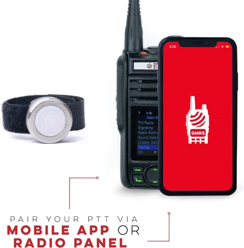 Miniatura 2 de BTECH Dispositivo PTT inalámbrico PTT (Push-to-Talk) - Compatible con radios GMRS-PRO y UV-PRO y auriculares Bluetooth HFP para una comunicación
