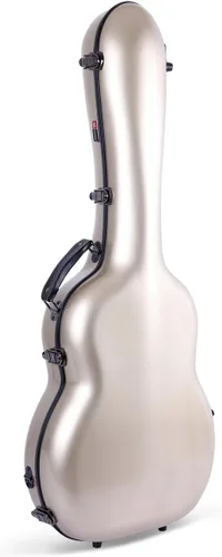 Miniatura 16 de Crossrock Air Carbon - Funda para guitarra clásica 4/4, carcasa rígida de fibra de carbono 100% con mochila y funda protectora, color rojo