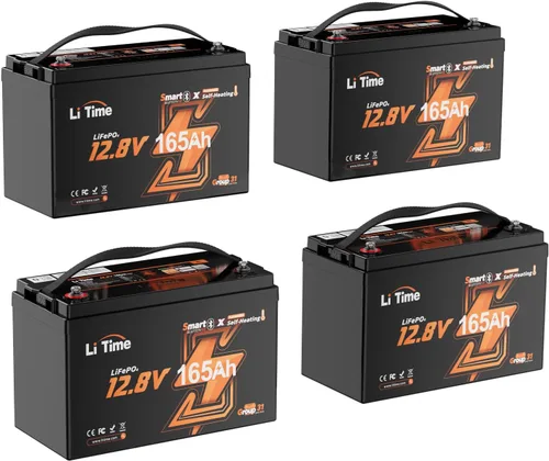 Miniatura 22 de LiTime Batería LiFePO4 de 12 V 230 Ah, recargable, de litio, más de 4000 ciclos profundos, energía de respaldo para casa rodante, remolque de viaje