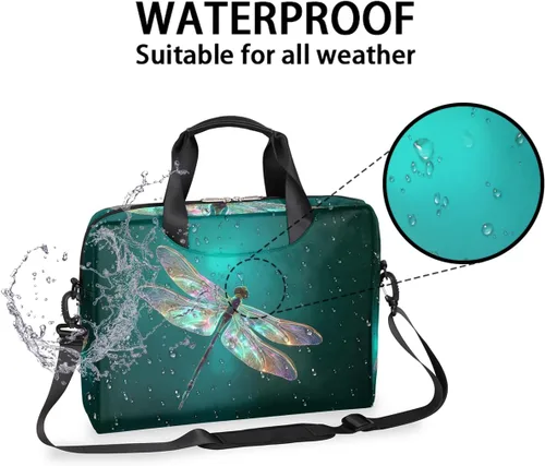Miniatura 4 de Bonita bolsa de hombro para computadora portátil para mujeres y hombres, bolsa para computadora portátil, funda para laptop, maletín de transporte