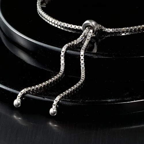 Miniatura 6 de Ross-Simons Pulsera Bolo de 400 quilates en plata de ley Circonita cúbica circonita