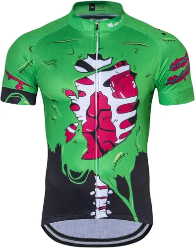 Miniatura 169 de Weimostar Hombre Ciclismo Jersey Manga Corta Bicicleta Ropa Multicolor Diamante