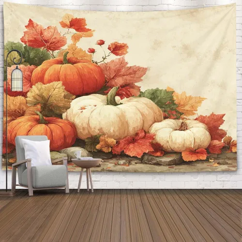Miniatura 75 de EMMTEEY Tapiz de pared con bosque - Árbol de pino verde y niebla, arte de pared natural, 80x60 pulgadas, tapiz grande de estilo bohemio para sala