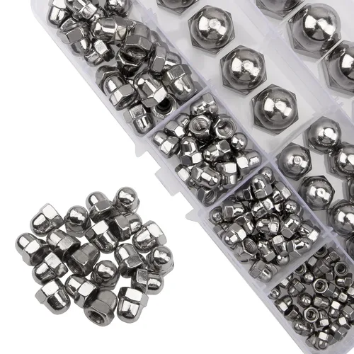 Miniatura 3 de Kit surtido de tuercas hexagonales de acero inoxidable 304, cabeza de cúpula de bellota, M3 M4 M5 M6 M8 M10 M12