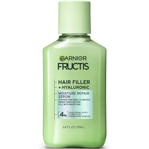 Miniatura 14 de Garnier Fructis Hair Filler Gel-Crema Reparadora de Humedad, Gel para el Cabello para Rizos y Ondas con Ácido Hialurónico, 5.1 Fl Oz, 1 Unidad