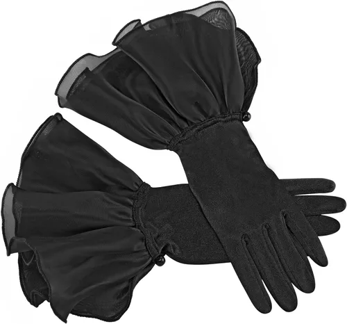 Miniatura 5 de Ayliss Guantes de boda para mujer, de satén, pétalos, ópera, fiesta de los años 20, para ocasiones especiales, vestido formal de baile o cosplay