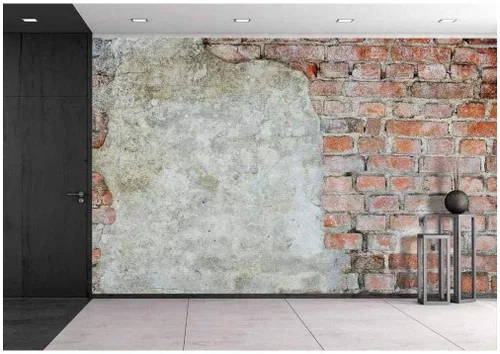 Miniatura 9 de wall26 - Paneles horizontales con patrón de ladrillo gris suave - Mural de pared, papel tapiz extraíble, decoración del hogar - 66x96 pulgadas