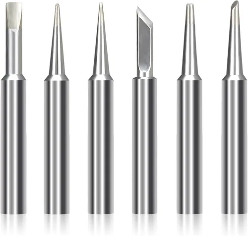 6 piezas de puntas de soldadura para Weller ST Series. Reemplace las puntas Weller ST7 WLC100, SP40L / SP40N y las puntas de hierro WP25, WP30, WP35