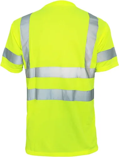 Miniatura 2 de L&M® playera de alta visibilidad ANSI clase 3, seguridad reflectante, color lima, naranja, manga corta/larga, alta visibilidad
