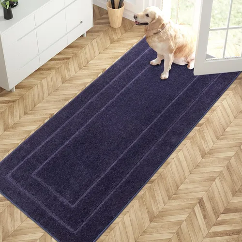 Miniatura 18 de PURRUGS Tapete para puerta que atrapa la suciedad, 20 x 31.5 pulgadas, antideslizante, lavable a máquina, tapete de entrada para perro, tapete