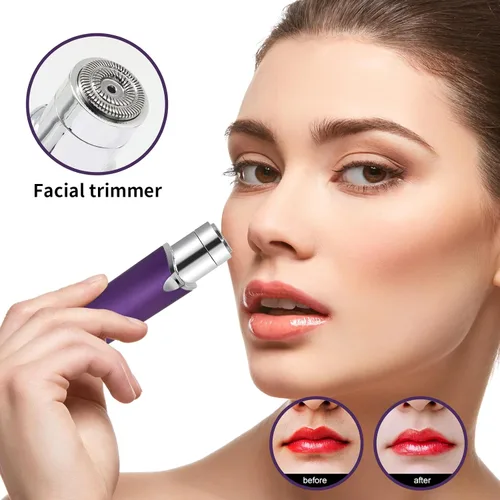 Miniatura 2 de Recortador facial de cejas, depilación facial para mujeres, afeitadora facial suave e indolora, afeitadora de cejas para mujeres, removedor de vello