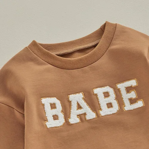 Miniatura 5 de Sudadera de manga larga para bebé niña con estampado de bebé, suéter de gran tamaño, ropa de otoño