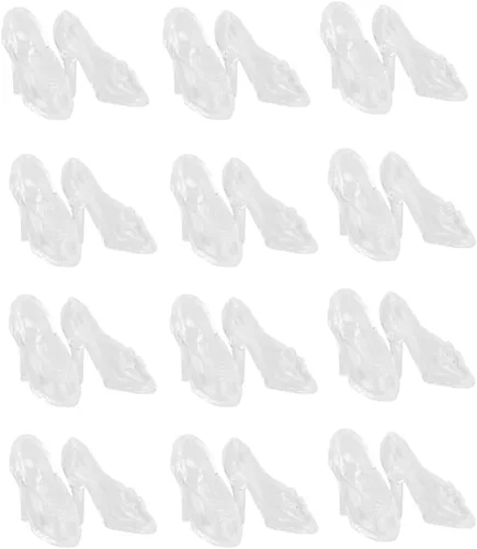 Miniatura 8 de TOYANDONA 30 pares de zapatos de muñeca, zapatos de tacón alto para muñeca, zapatos de muñeca en miniatura, accesorios de disfraz para niñas, Azul