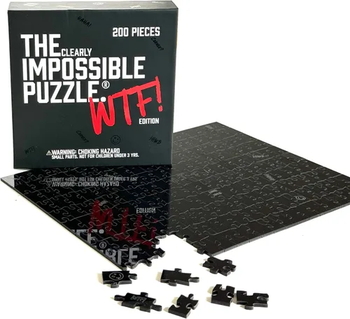 Miniatura 10 de The Clearly Impossible Puzzle ® - Rompecabezas de 100 piezas - Clear Difficult - Piezas de borde falso - Rompecabezas duro transparente - 100 piezas