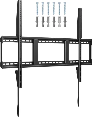 Miniatura 12 de Suptek Soporte de pared fijo resistente para televisores de 55 a 100 pulgadas, 265 libras, se adapta a 3 pernos de 16 pulgadas y 2 pernos de 18 o 24
