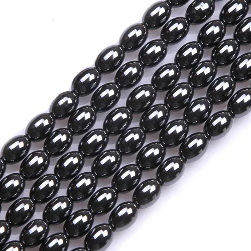 Miniatura 19 de HAAMIIQII 35 piezas de cuentas de gema suelta de hematita negra natural de 12 mm en forma circular, cuentas de piedra espaciadora para hacer