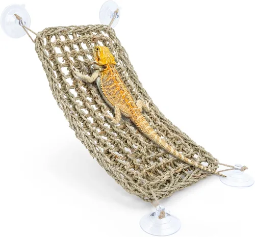 Niteangel Hamaca de Dragón Barbudo Tumbona de Reptiles para Camaleón, Lagartos, Gecko, Serpientes, Reptiles Iguana, Tortugas (Rectángulo 16'' x 8'')