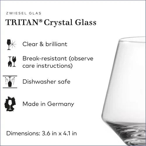 Miniatura 2 de ZWIESEL GLAS Copas de Borgoña Pure sin tallo (juego de 6), elegantes copas de vino para vino tinto, copas de cristal Tritan aptas para lavavajillas