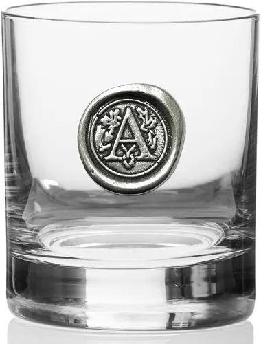 Miniatura 5 de English Pewter Company – Vaso de whisky Old Fashioned de 325 ml con monograma de inicial, regalos únicos para hombres, regalos personalizados