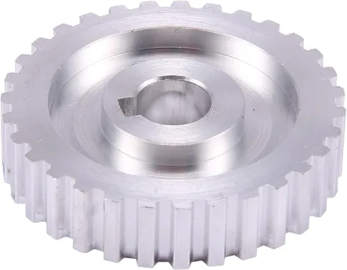 Miniatura 2 de 2 piezas de polea sincrónica de metal, rueda de transmisión de correa de motor S Cj0618, mini engranajes de torno de metal, engranajes de máquina