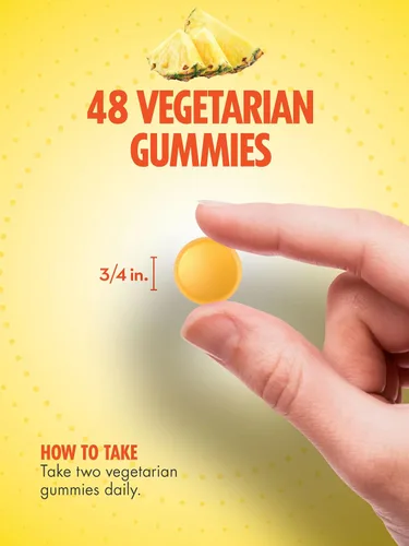 Miniatura 4 de Sundance Gomitas de vitamina D3 2000 UI 48 unidades Sabor a piña Suplemento vegetariano, sin OMG y sin gluten
