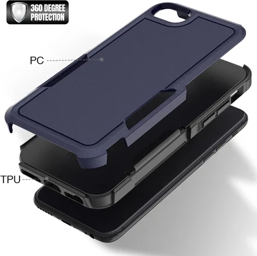 Miniatura 413 de Jeylly Funda para iPhone SE/Funda para iPhone 5S, Exterior de Plástico Duro que Absorbe Golpes + Interior de Silicona de Goma Defensor contra