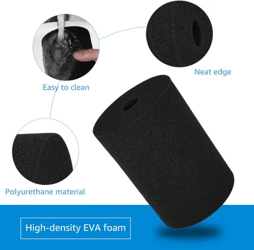 Miniatura 3 de LANIAKEA Espuma para voltear tazas, 12 piezas de insertos de espuma para manualidades de vasos de 10 a 40 onzas, insertos de girador de vaso negro