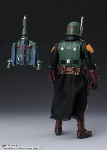 Miniatura 6 de S.H. Figuarts Boba Fett (Star Wars: El libro de Boba Fett) Aprox. 6.1 pulgadas (6.102 in), AVS, PVC y tela, figura de acción prepintada