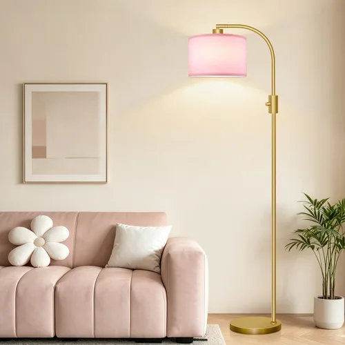 Miniatura 12 de [Actualizada] Lámpara de pie negra regulable, bombilla LED Edison de 1200 lúmenes incluida, lámpara de pie de arco para sala de estar, lámparas