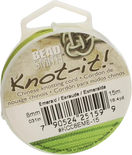Miniatura 36 de The Beadsmith Knot-it - Cordón de nailon chino, color Siam oscuro, 0.031 in de diámetro, carrete de 49.2 ft