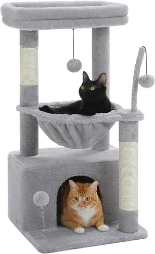 Miniatura 8 de PEQULTI Árbol para Gatos Torre de Gatos para Gatos Grandes con Postes de Rascar Cubiertos de Sisal y Reposo Extra Grande para Gatos