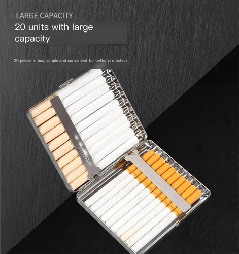 Miniatura 3 de Caja de cigarrillos para regular, puede contener 20 cigarrillos -3.346 in Metal Vintage cajas, soportes portátiles (B)