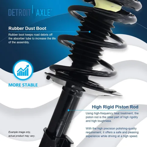 Miniatura 5 de Detroit Axle - 2 puntales delanteros para Chevy Impala Monte Carlo Pontiac Grand Prix Buick LaCrosse Century Regal Allure Struts completos