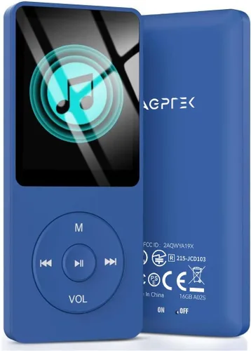 Miniatura 12 de AGPTEK A02PL Reproductor de MP3 de 64 GB, 70 horas de reproducción, sin pérdidas de sonido, Reproductor de música, Soporta hasta 128 GB