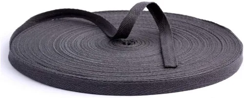 Miniatura 10 de Cinta de sarga de algodón de 54 yardas de 3/8 pulgadas de ancho (0.394 in) de ancho, cinta de sarga en espiga para manualidades, costura, ropa