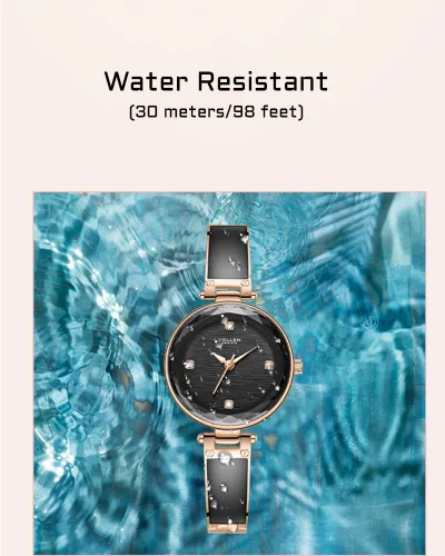 Miniatura 6 de Reloj de cuarzo para mujer, relojes analógicos de cuarzo de moda impermeables para mujer