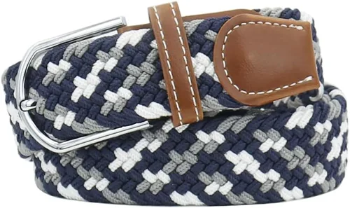 Miniatura 11 de Mixed Color Woven Stretch Braided Belts for Men and Women Fashion Elastic Belts