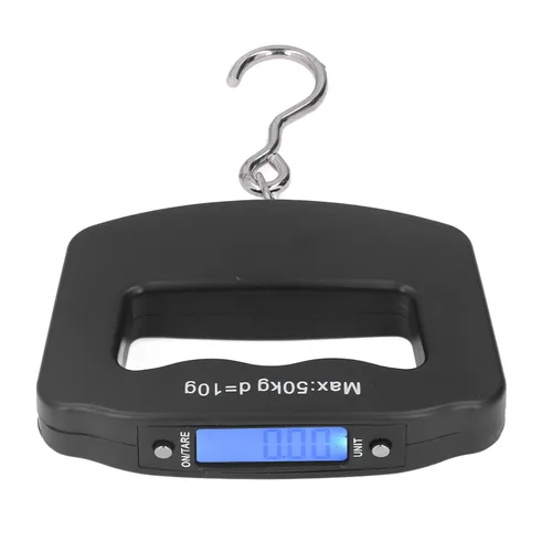 Miniatura 6 de Báscula colgante digital con gancho Dispositivo de pesaje electrónico portátil para uso de granja de pesca Pantalla LCD de alta precisión