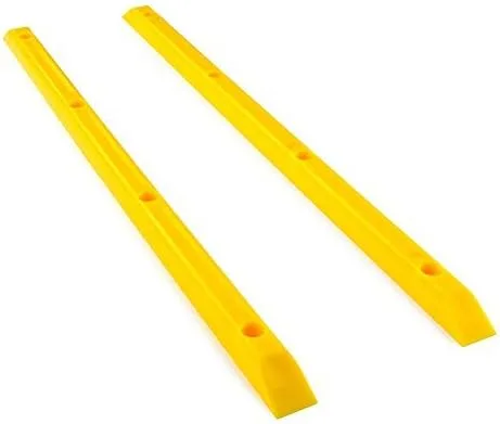 Miniatura 4 de Yocaher Patineta/Longboard Rails Costillas Huesos 14.5" Colores Azul Brillante y Neón Azul (Glow Blue)