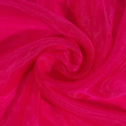Miniatura 13 de Fynite Tela de organza rosa bebé por yarda 1 yarda de largo 44" de ancho Organza sedoso nupcial para vestido de novia DIY, manualidades