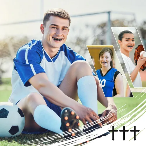 Miniatura 4 de 6 protectores bucales cruzados cristianos, armadura de dientes deportivos, protectores bucales religiosos para boxeo, fútbol, baloncesto, béisbol
