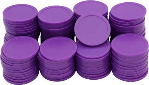 Miniatura 18 de Caja de 120 monedas de conteo para fichas de póquer y monedas de juego (rojo+amarillo, 1.378 in)