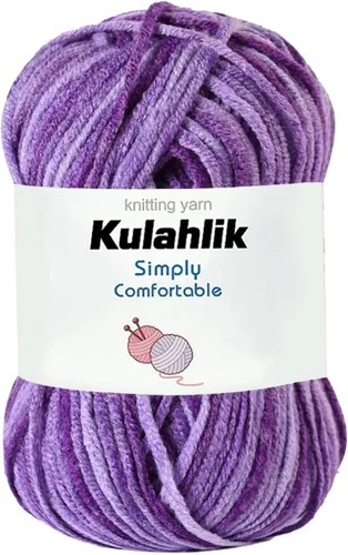 Miniatura 40 de 50g (1x50g) Hilo Acrílico para Crochet y Tejido, Hilo Degradado Colorido, 1 Rollo de Madejas, Hilo Acrílico Multicolor, Perfecto para Proyectos