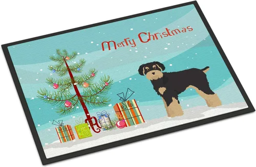 Miniatura 289 de Caroline's Treasures CK3799MAT Akita Shepherd - Tapete de árbol de Navidad de 18 x 27 pulgadas, tapete para puerta delantera, interior y exterior